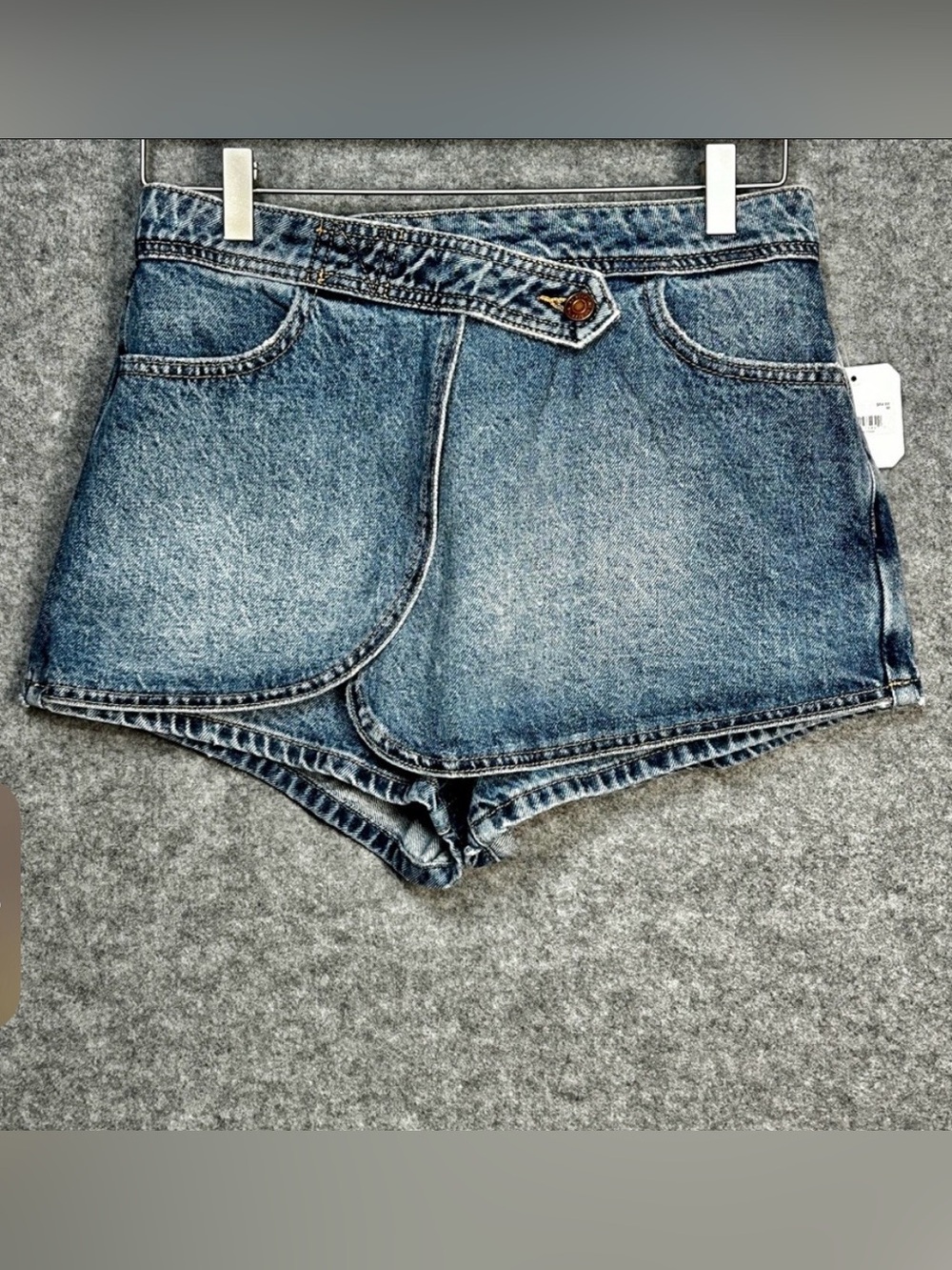 Altar’d State Alice Size M 3 Button Denim Wrap Skort Mini Y2K Summer Casual New